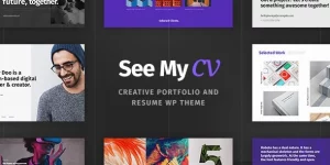 See My CV is a personal WordPress theme for creative developers