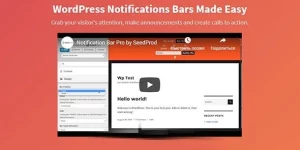 Easily Create Announcement and Notification Bars. Choose when (schedule bars)