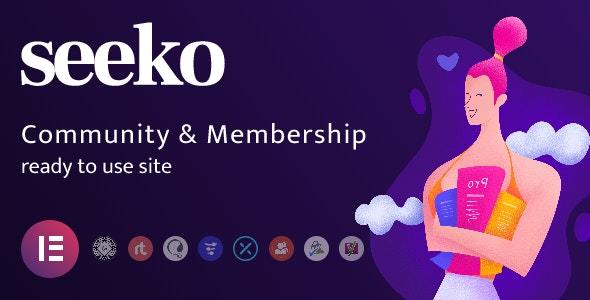 Seeko is a modern BuddyPress theme