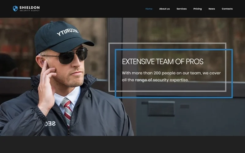 This fully responsive and fully editable security agency theme is a perfect match for those