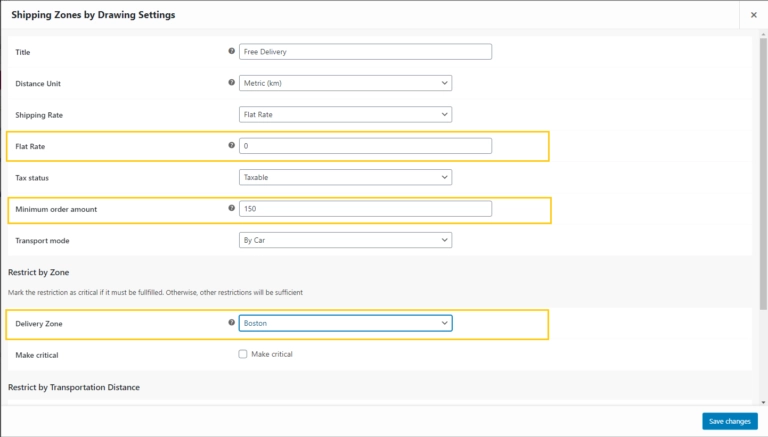 Shipping Zones by Drawing opens the possibility to draw your own shipping areas in WooCommerce Draw own zones Define your own shipping areas by drawing in to a map or by a radius from your store location Shipping cost by distance Use fixed shipping rates or set a rate per…