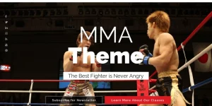 ShogunPro is a WordPress Theme designed for Sport and Mixed Martial Arts (MMA) websites. It comes with: