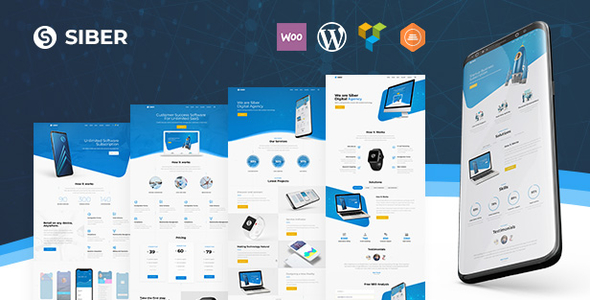 Welcome to the impressive world of the Siber - A Contemporary Digital WordPress Theme. This modern