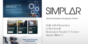 Simplar - Minimal Business WordPress theme is designed for almost all kinds of businesses with the motto "Pay for only you need" It's designed with modern style and colors. Our theme does not contain unnecessary demo pages which will complicate your choices. And you will pay only you need. With…