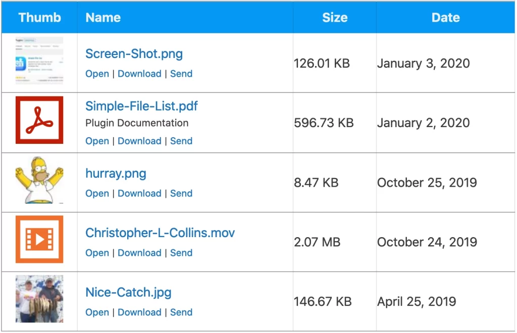 Adds File List and User Access Management to Simple File List.