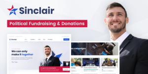 Transform your political campaign with Sinclair - the ultimate WordPress theme! Access it on Bevaultx for customizable donations