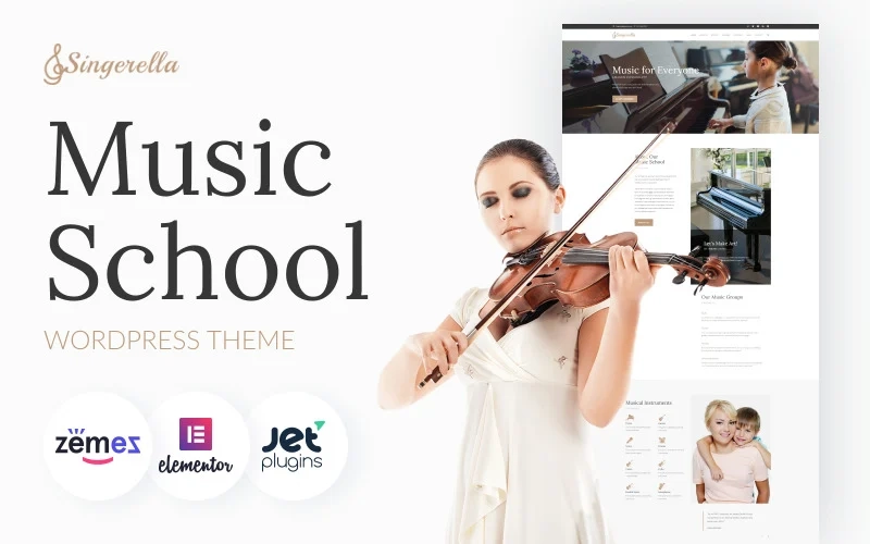 Check out the brand new Singerella music school WordPress theme