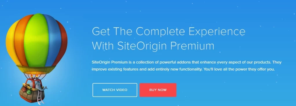 SiteOrigin Premium is a collection of powerful addons that enhance every aspect of our products. They improve existing features and add entirely new functionality. You'll love all the power they offer you.