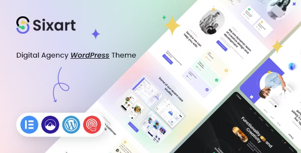 Revamp your digital agency's website with Sixart WordPress Theme. SEO optimized