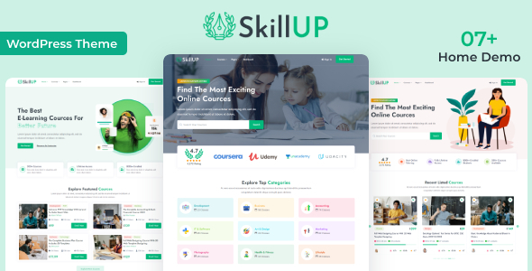 SkillUp  Education WordPress Theme For education