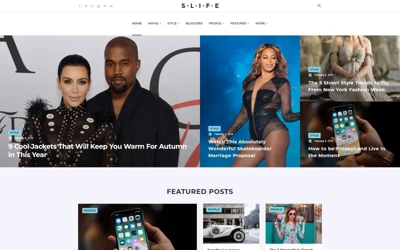 Looking for the most fascinating and engaging theme for your Lifestyle blog? Take a look at SLife! This incredible theme was specially cut for blogger and online magazines to tell about various news and people. With SLife you will be able to manage and customize your content with powerful drag…