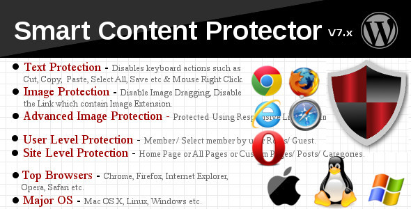 Smart Content Protector is the go-to Plugin to Protect the Text and Images in your WordPress site. For full details and features