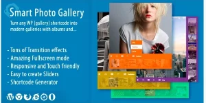 Create stunning photo galleries effortlessly with the Smart Photo Gallery – Responsive WordPress Plugin. Perfect for photographers  bloggers. Try it now!