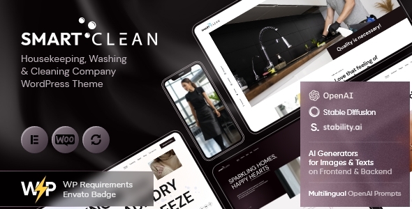 Boost your cleaning service business with SmartClean's sleek