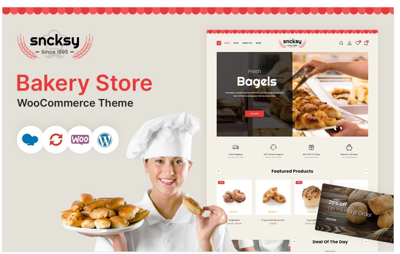 Discover Sncksy – The Bakery Store Responsive WooCommerce Theme