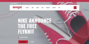 Snykers – Sports Shop WordPress Theme is a clean and elegant design – designed specially for sports footware