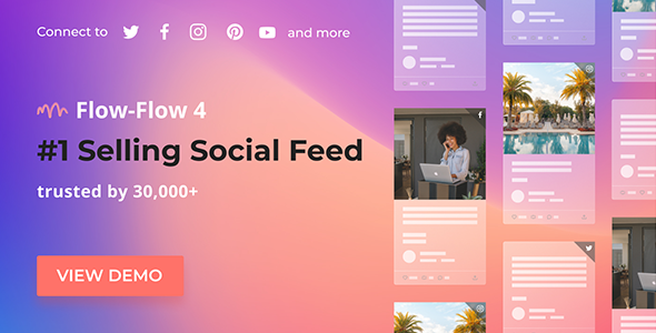 Create stunning social media streams on your WordPress site with Flow-Flow. Get it from Bevaultx and enjoy access to thousands of plugins and themes!