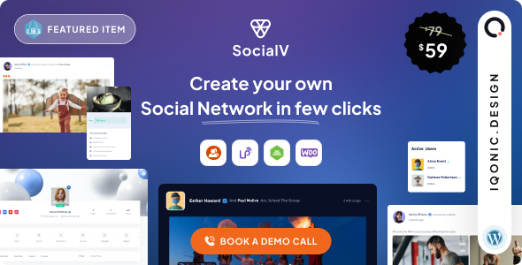 SocialV is the perfect theme for social networking community BuddyPress theme. It comes with responsive and ready-to-use pages. SocialV was created from the inspiration of creating a WordPress theme for a large group of people coming together via the internet with a common interest or people with the same vision.