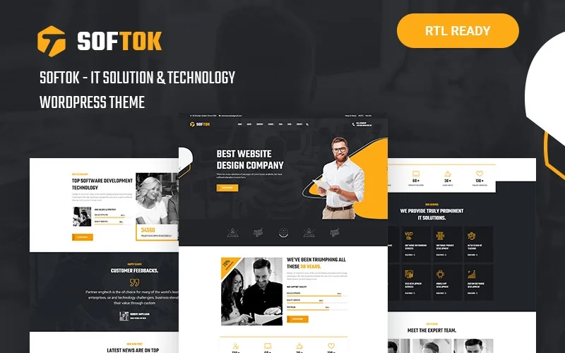 Softok is the best Technology and IT Solution WordPress Theme. The Theme best For Technology