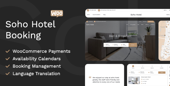 Soho Hotel - Responsive Hotel Booking WP Theme Hey there