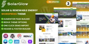 SolarGlow: Solar  Renewable Energy WordPress Theme Hey WordPress enthusiasts! Are you looking to power up your energy business website? Let me introduce you to SolarGlow: Solar  Renewable Energy WordPress Theme. This top-notch theme is not just any WordPress theme; it's specifically designed to cater to solar and renewable…