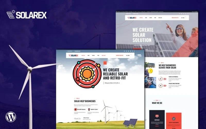 Solarex Renewable Solar Energy is a Modern WordPress Theme which is perfectly suitable for