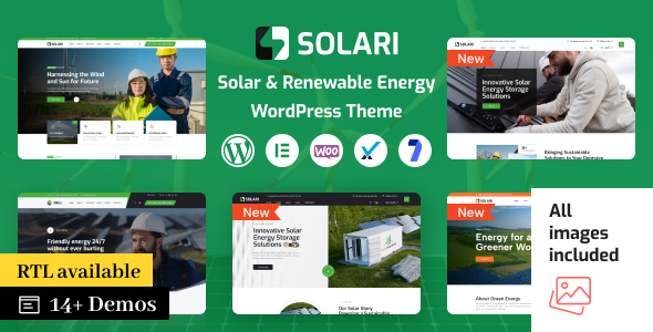 Are you passionate about solar energy and looking to create a professional online presence? Look no further! The Solari - Solar Energy  Ecology WordPress Theme might just be the perfect fit for you. This theme is specifically designed to make your website stand out in the renewable energy sector