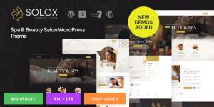 Solox Spa Beauty WordPress Theme – Elegance Redefined Looking to elevate your beauty and spa business with a stunning online presence? Meet the Solox Spa Beauty WordPress Theme. It’s not just another theme; it’s a blend of elegance