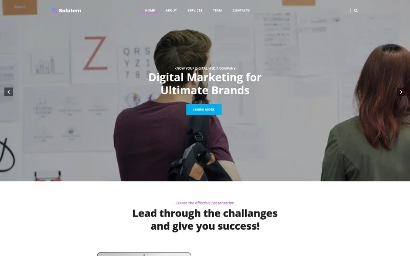 Promote your creative agency in the most astonishing form using Solutem theme. You will be able to create a professional site and apply different custom settings to it easily and quickly with this theme. There are varied pre-designed pages