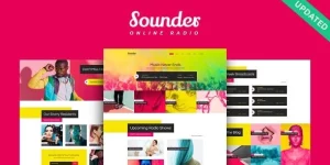 Sounder is a bright WordPress theme ideal for radio stations