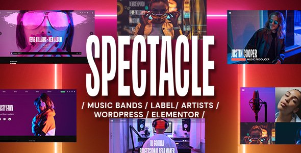 Hit the right notes with the Spectacle Music WordPress Theme! Showcase your music