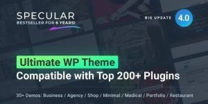 Ultimate Multi-Purpose Theme – Demos  Inner Pages Not only home variations or demos but fully created sites for you ready to publish on the net. More than 20+ ready to use sites created with research and dedication. Choose the right one and go online in 5 minutes. Specular is…