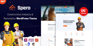 Build an impressive construction website with Spero WordPress Theme. Versatile