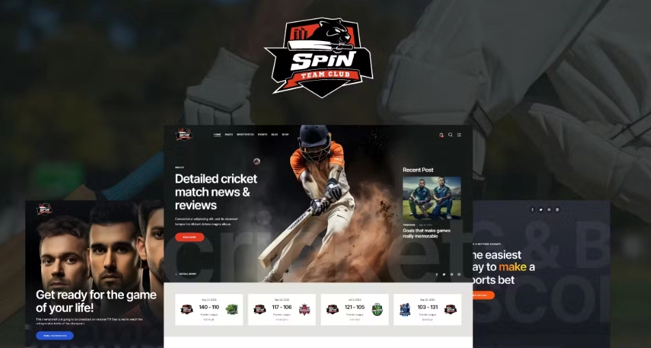 Elevate your cricket team's online presence with Spin – Cricket Team Sports WordPress Theme + AI! This feature-rich theme offers seamless customization