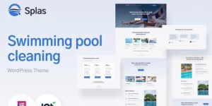 Elevate your pool cleaning business with Splas – a premium WordPress theme designed for swimming pool maintenance services. Featuring customizable layouts