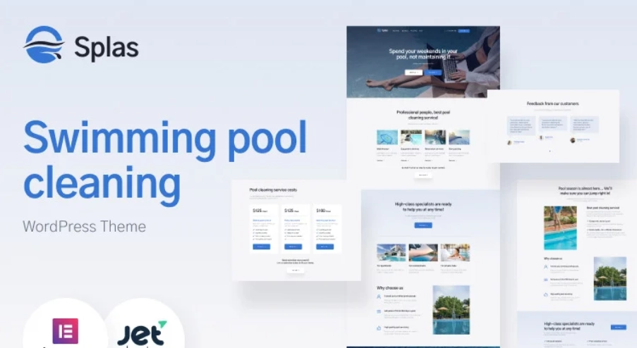 Elevate your pool cleaning business with Splas – a premium WordPress theme designed for swimming pool maintenance services. Featuring customizable layouts