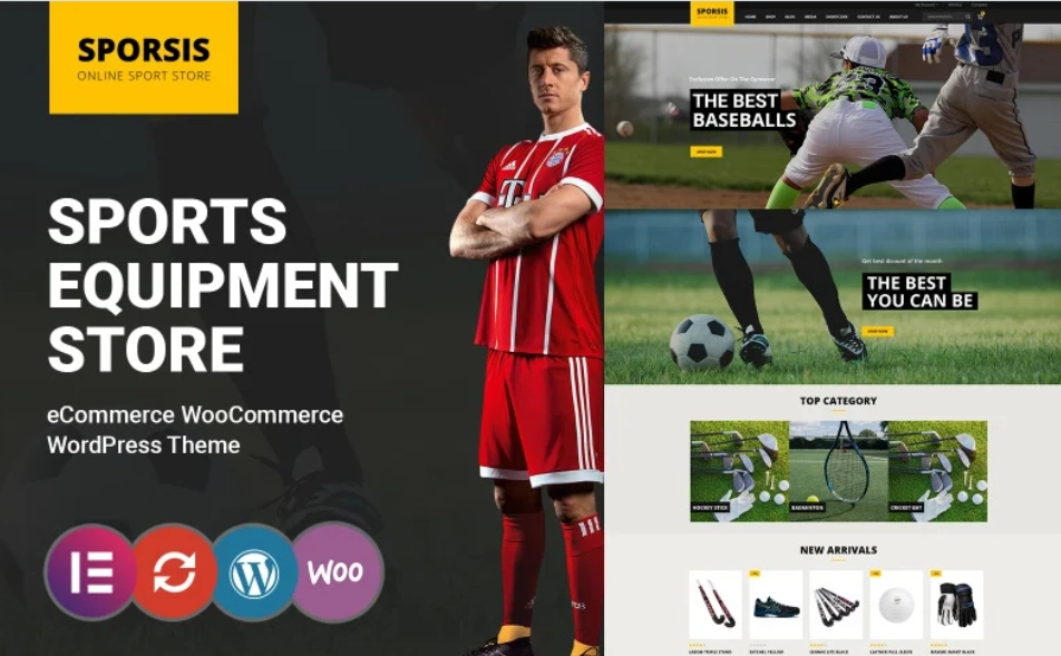 Elevate your online sports store with the Sporsis WooCommerce theme! Featuring a vibrant slider