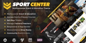 Sport Center - Multipurpose Event  Education WP Theme Sport Center WordPress theme is great for Events