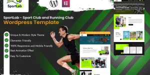 ATT Software presents the SportLab - Sport Club and Running Club Wordpress Template is a responsive Wordpress topic