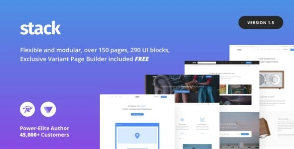 Boost your startup or corporate site with Stack. Showcase portfolios