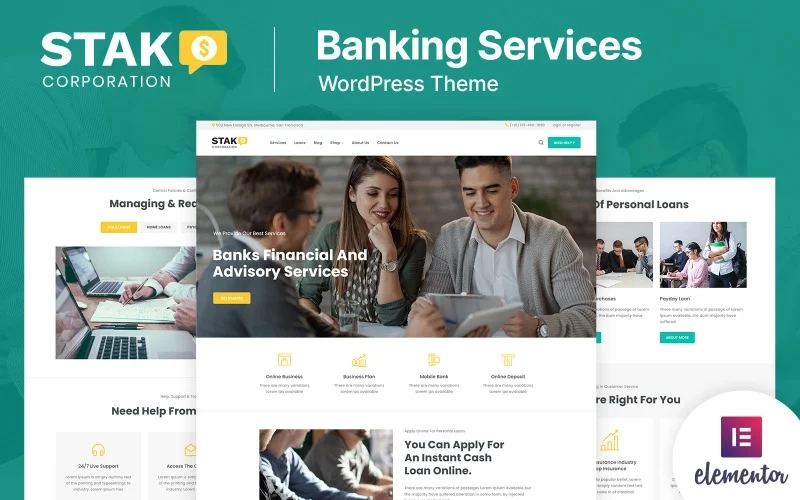 If you're looking for a professional WordPress theme for finance or banking services