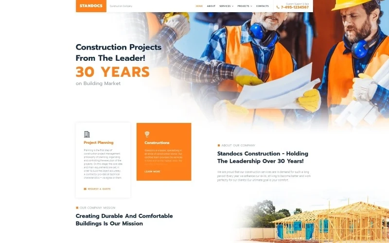 Meet this incredible Construction Company theme crafted with attention to details and powerful functionality! Everything can be done in live mode and customized at ease. With Standocs you will be able to show up your company’s services