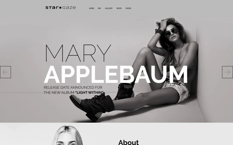 Stargaze is a fully responsive and SEO friendly Celebrities WordPress Theme