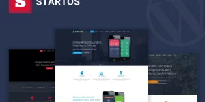 Startos is a clean and creative Wordpress Landing Page Template for Mobile App. This template has different color and demo variations. Well organized and very easy to customize