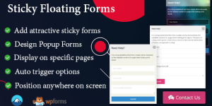 This premium WordPress plugin allows you to add CTA buttons on your website and when the user clicks on that buttons it will display contact forms. This is useful to catch the attention of your site visitor and never miss any messages or contacts from your website. This plugin is…