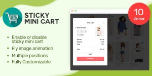 Boost your WooCommerce store's user experience with the Sticky Mini Cart plugin. Always visible