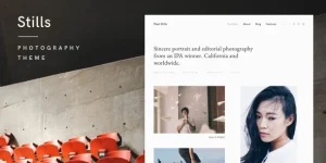 Showcase your portfolio with the minimalist Stills theme. Keep images uncropped with innovative layout. Perfect for professionals in photography and creative fields.