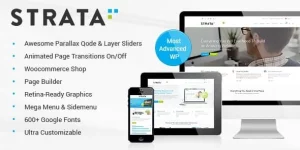 Discover STRATA - versatile WordPress theme with customizable headers