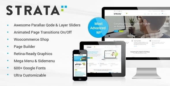 Discover STRATA - versatile WordPress theme with customizable headers