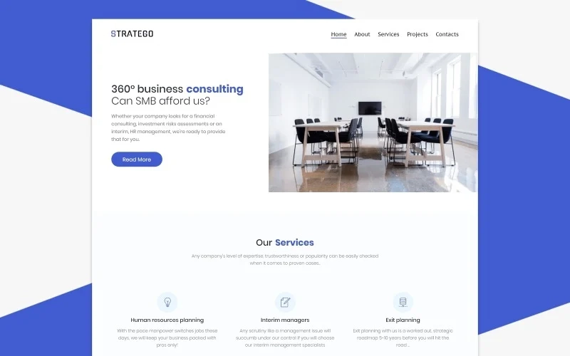 Meet a premium Stratego Business WordPress theme! Your business and consulting services will become more demanded with a professional site created with Elementor Page builder. The theme has a clean design and user-friendly interface. Also it contains a great Jet plugins set